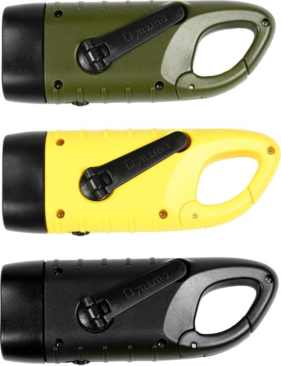 Actual product image ProPlus Flashlight with carbin hook solar + dynamo (12.40 cm, 12 lm)