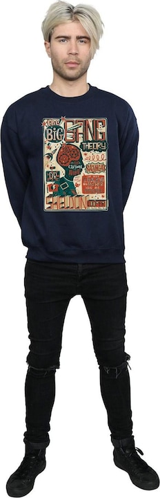Immagine prodotto Big Bang Theory Felpa in cotone con poster infografico (XL)