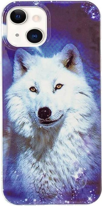 Actual product image Cover-Discount iPhone 15 - Noctilucent silicone cover Wolf (Apple iPhone 15)