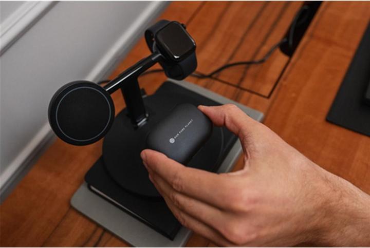 Actual product image Our Pure Planet OPP128 Charger for mobile devices Smartphone Black DC Wireless charging (25 W)