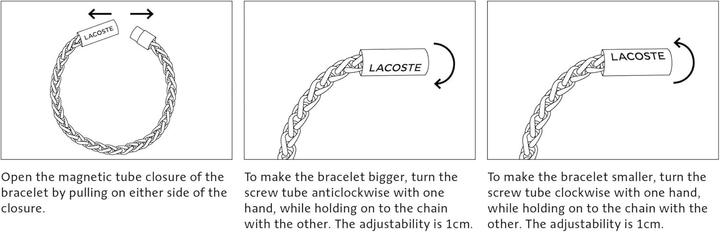 Immagine prodotto Lacoste Bracciale elegante placcato oro Spelt 2040338 (19 cm, Acciaio inossidabile con finitura in oro giallo)