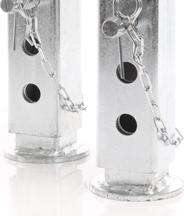 Actual product image XPOtool 2x Pivot Support Foot 350mm up to 1300kg Made of Steel for Trailers with Fixation Material