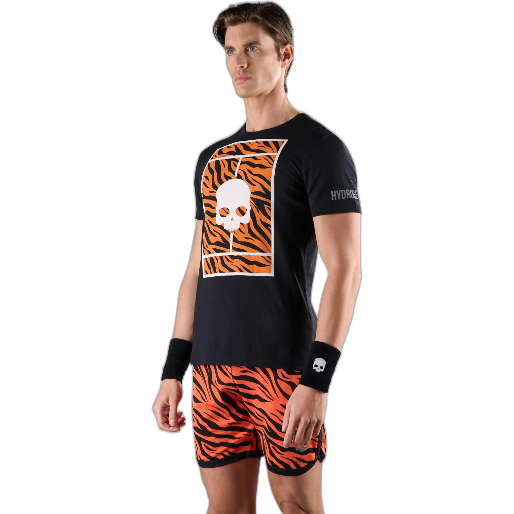 Thumbnail - Hydrogen, Herren, Sportshirt, t-hirt (S), Schwarz, Orange, S