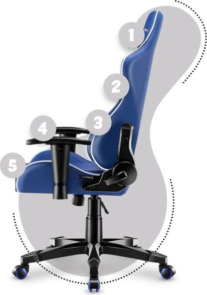 Image du produit Huzaro Chaise de jeu pour enfants Ranger 6.0 Gaming Chair, Blue