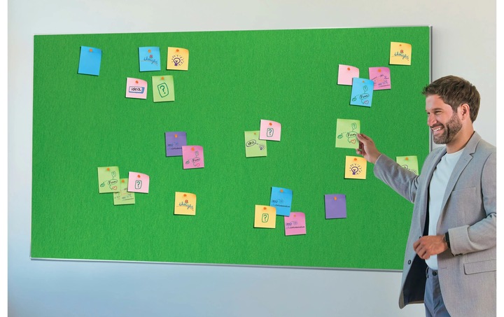 Actual product image Nobo Felt board Impression Pro 1915424 green, 40x71cm (Bulletin board, 40 x 71 cm)
