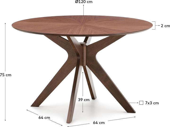 Image du produit Kave Home Naanim (120 x 120 cm)