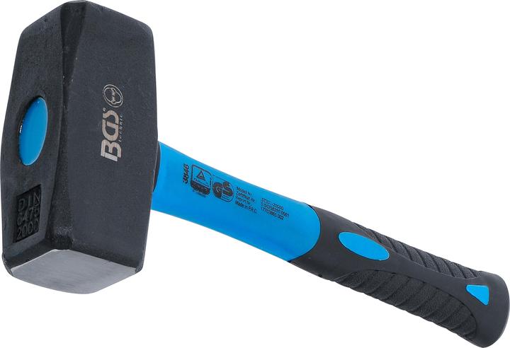 Actual product image BGS Stoning Hammer | Fibreglas Shaft | DIN 6475 | 2000 g (2186 g)