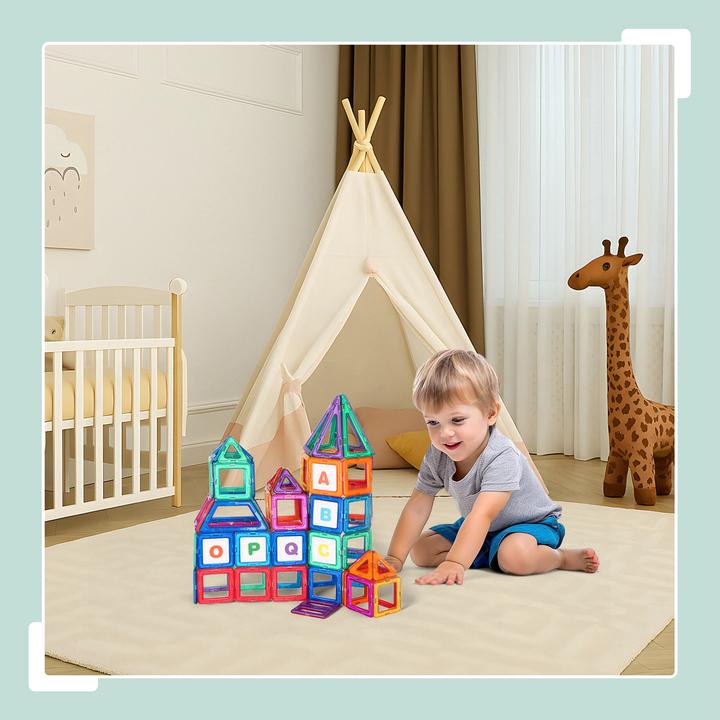 Produktbild Relaxdays Magnetbausteine Set für Kinder