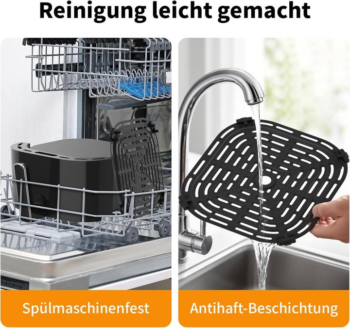 Produktbild No Name aeco TOUCH Heissluft-Fritteuse 1700 W Timerfunktion, Antihaftbeschichtung Schwarz
