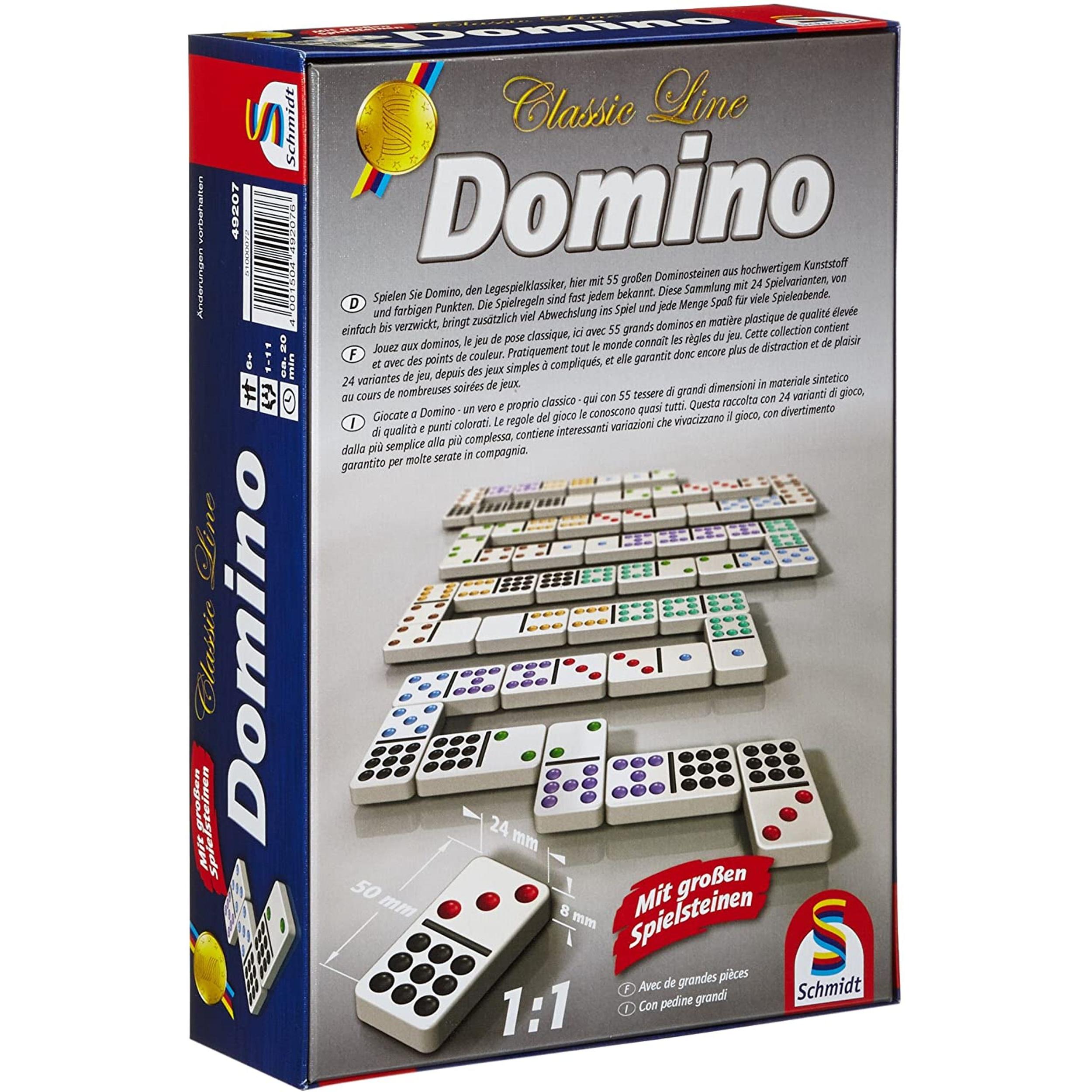Schmidt Spiele Domino (Italienisch, Französisch, Deutsch)