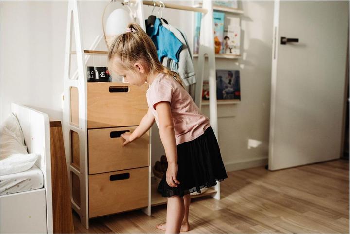 Produktbild Duck Woodworks Kindergarderobe mit Schubladen