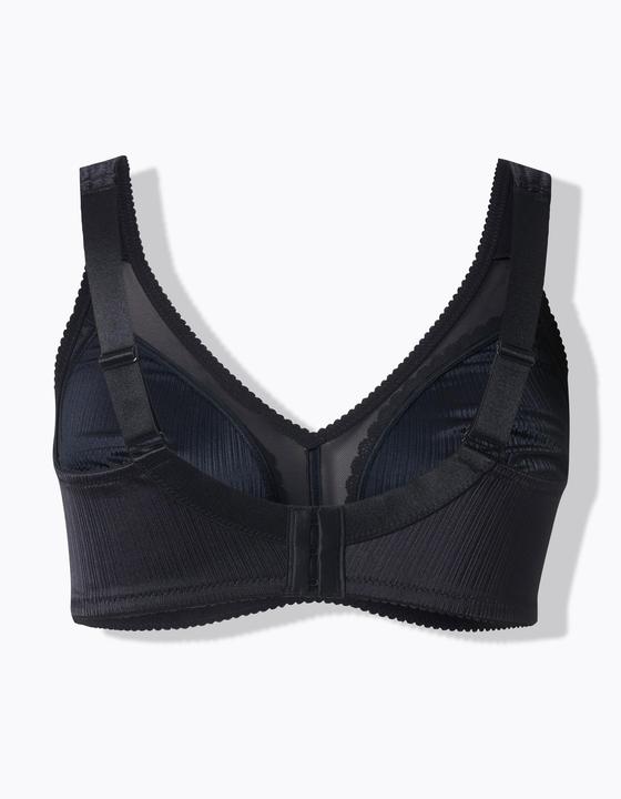 Actual product image Ulla Popken Satin and Lace Minimizer Bra (90 E)