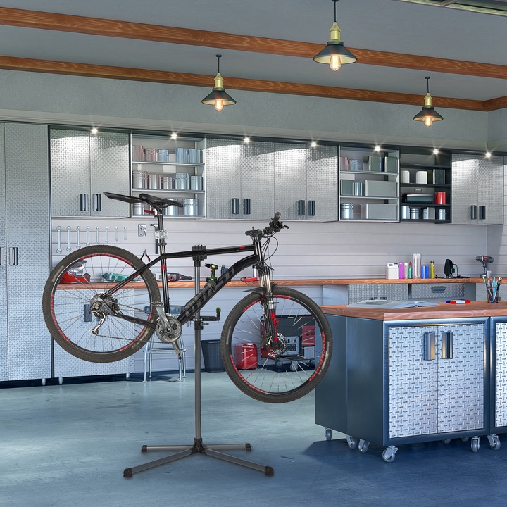 Actual product image Relaxdays Bicycle assembly stand