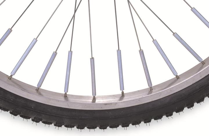 Produktbild Filmer Fahrrad-Speichenreflektoren-Set Premium 49045, silber, 36 Stück