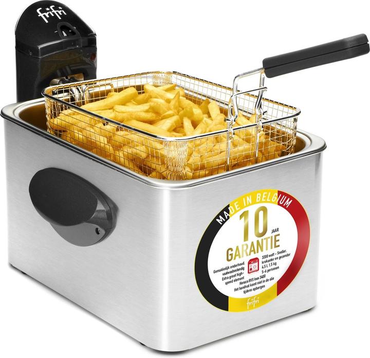 Actual product image Frifri 5848 DuoG&V - Frituurpan - 4,5L - 3200W - Koolstof geur- en vetfilter - Aluminium