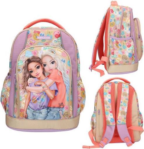 Productafbeelding Top Model Topmodel - School Backpack GIRL POWER - Beige, Lilac, and Coral (413285)