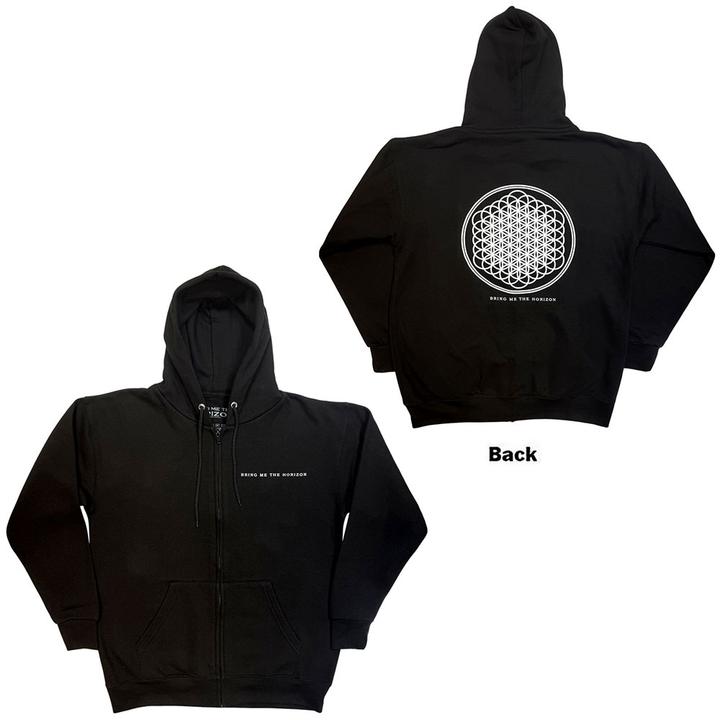 Immagine prodotto Bring Me The Horizon Flower of Life Back Print (Zipper-Hoodie) (S)