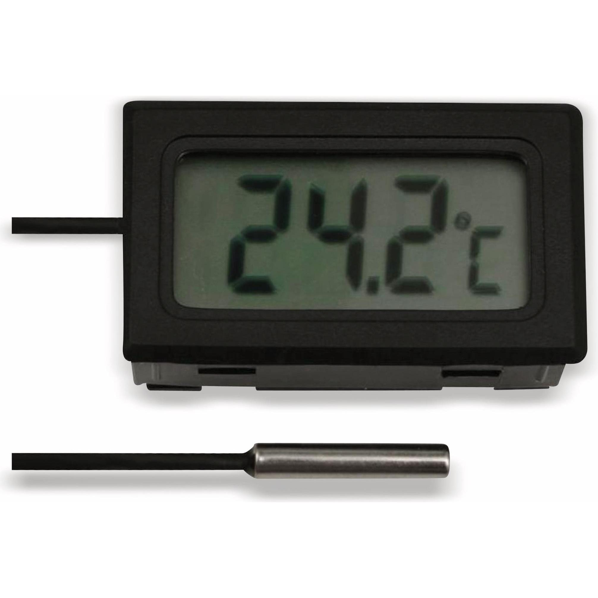 Eneroid Einbau-Digitalthermometer mit 10 m Fühlerleitung, -50...+70 °C (Thermometer), Messtechnik