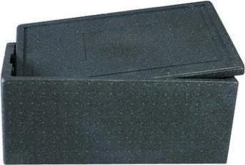Produktbild MultiLine Termokasse 40 ltr 60x40x28 cm med låg EPS Sort,5 Stk/krt