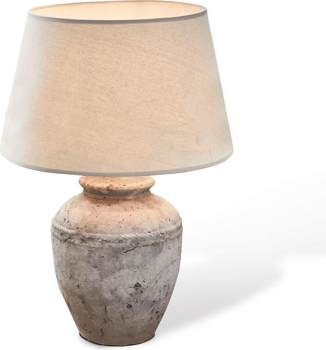 Image du produit Loberon Lampe de table Mosnay beige/gris antique (E27)