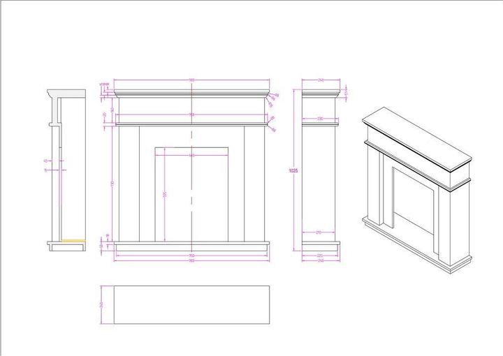 Actual product image Flamatech Vesuvia (98 x 24 x 102.5 cm)