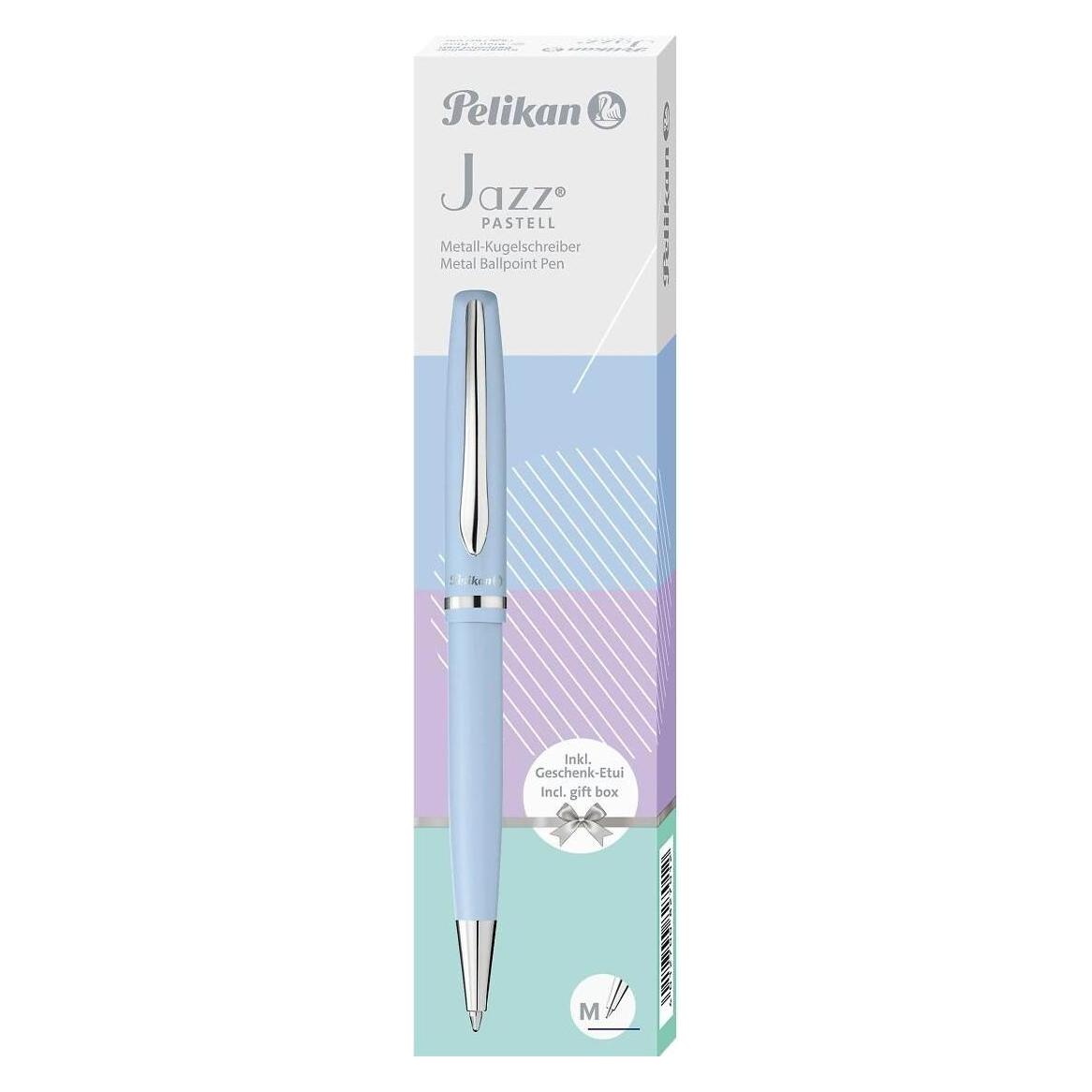 Pelikan Kugelschreiber Kugelschreiber Jazz Pastell K36, 1 ST im Geschenketui, Blau (1x) (827010)