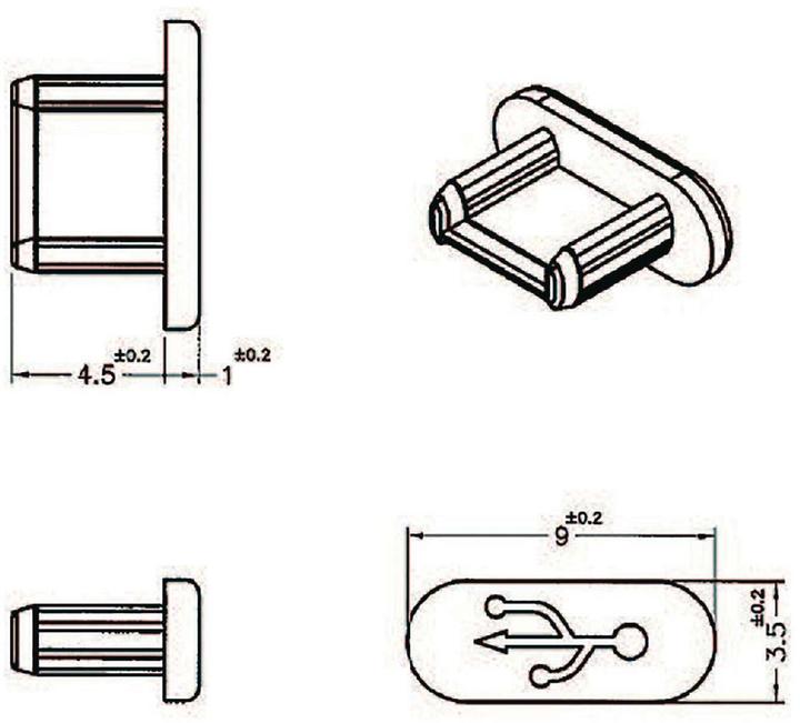 Immagine prodotto Delock USB Micro-B Port Dust Cover, 10pcs