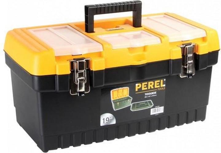 Actual product image Perel Tool box with metal locks (19 pieces)