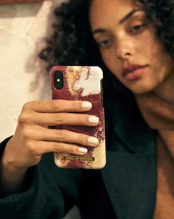 Actual product image iDeal Of Sweden Golden Burgundy Marble (Apple iPhone X, Apple iPhone XS)
