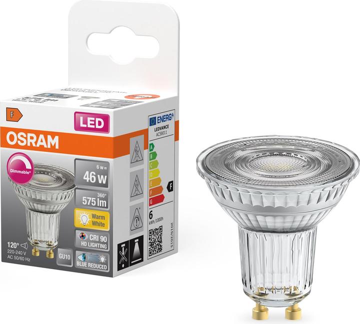 Produktbild Osram Reflektor (GU10, 6 W, 575 lm, 1 x, F)