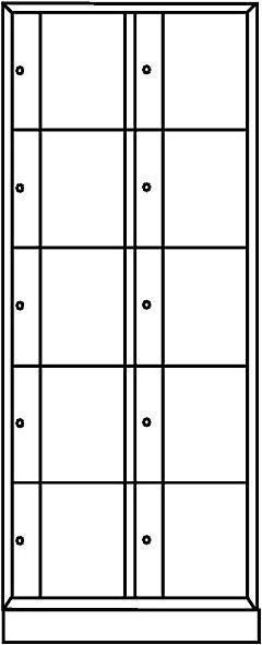 Produktbild C+P Schliessfachschrank RESISTO (77 cm, 195 cm)