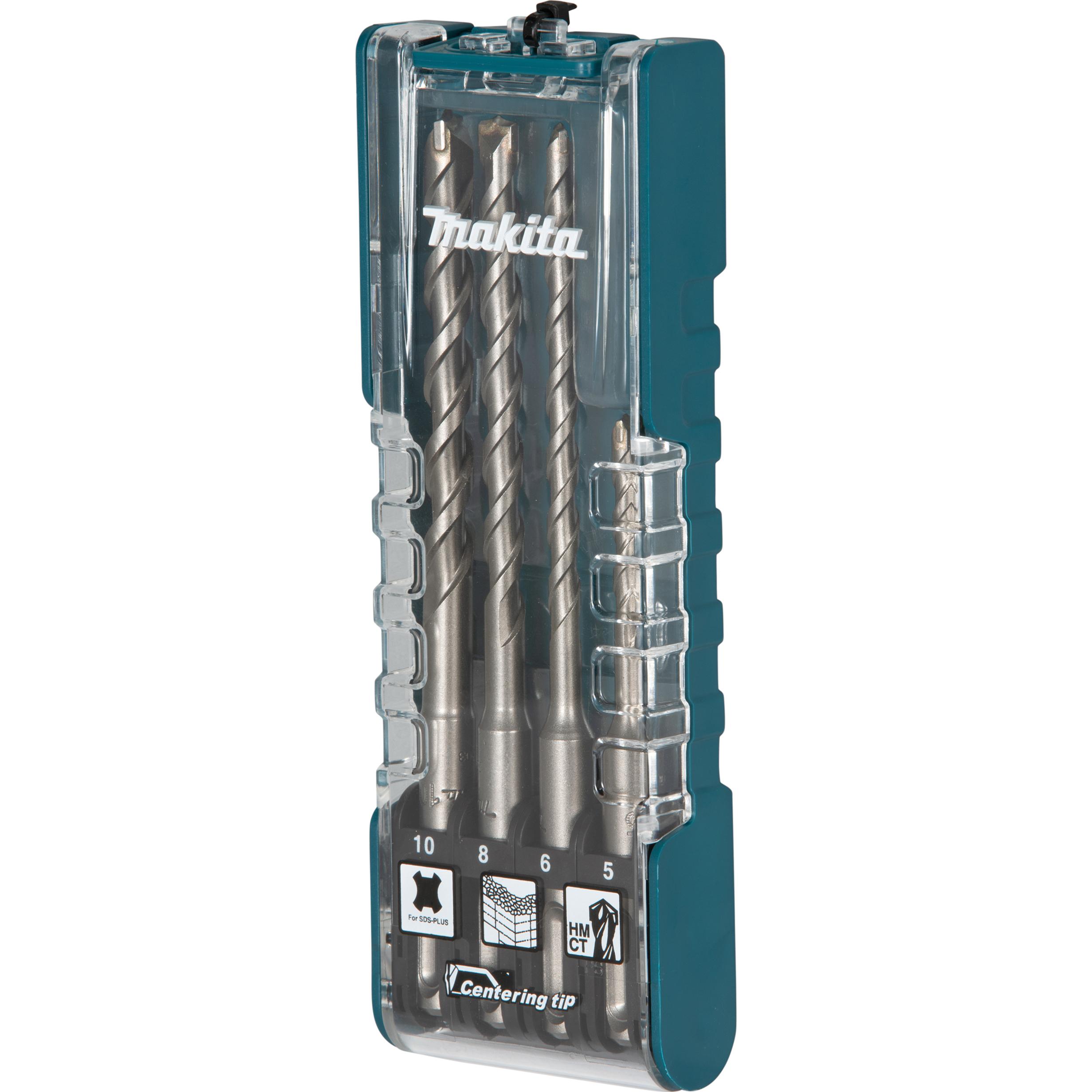 Makita, Bohrereinsatz, E-13605 SDS-PLUS Steinbohrer-Set 4 Teile (12 mm, 8 mm, 10 mm, 6 mm)