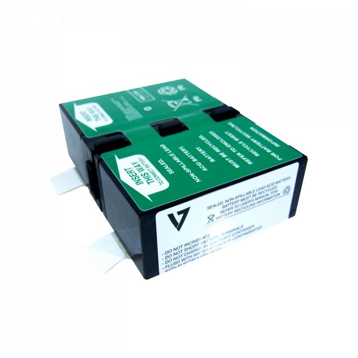 Actual product image V7 RBC124, UPS Replacement Battery, APCRBC124, 24 V, 1 pc(s), Black, Metallic, 9000 mAh, United S...
