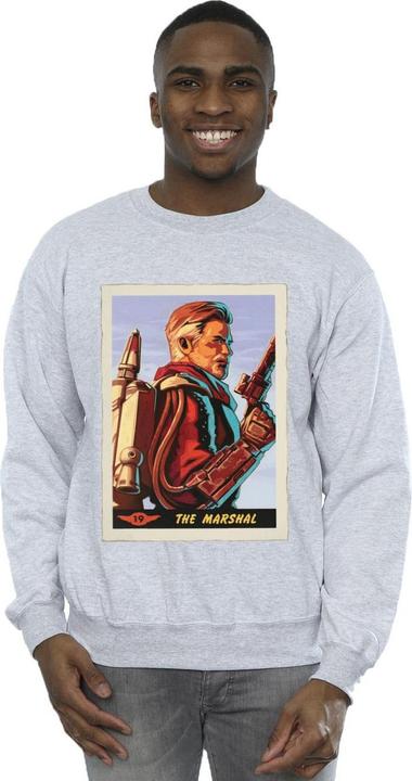 Actual product image Star Wars Mens The Mandalorian The Marshal Sweatshirt (M)