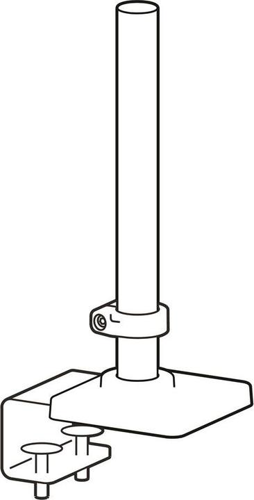 Produktbild Ergotron LX Pro Kit Standard Base mit C-Klemme hohe Stange schwarz (20 kg)