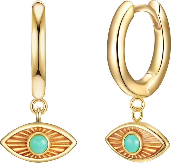 Glanzstücke München Damen Sterling Silber Jade gelbgold - 29007 (Sterling Silber 925/000)