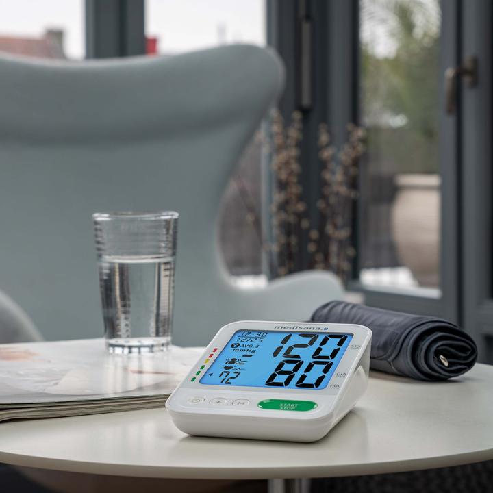 Actual product image Medisana BU 584 connect Upper arm blood pressure monitor large cuff 23-43 cm