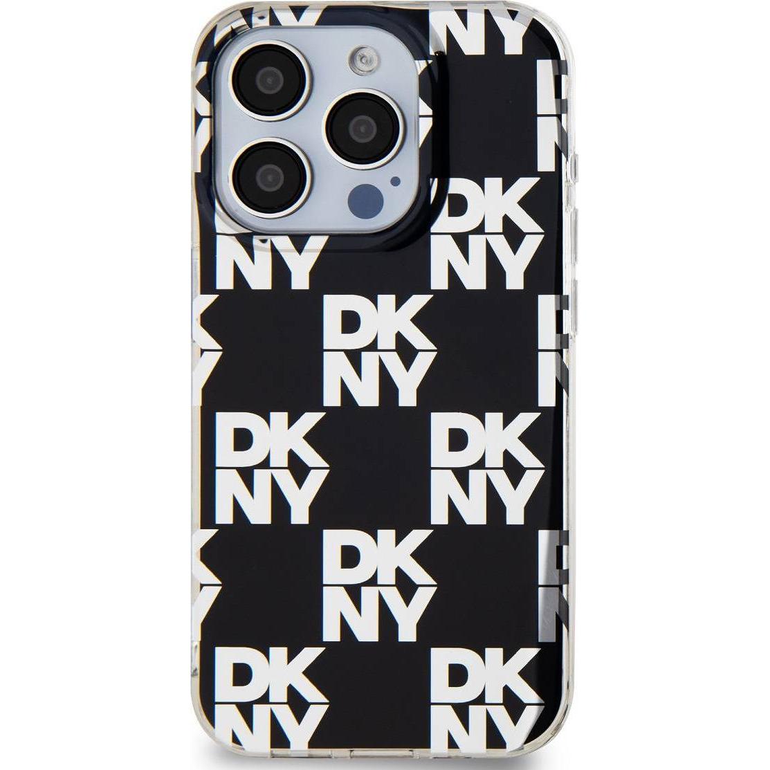 Thumbnail - DKNY PC/TPU Checkered Pattern Case for iPhone 15 Pro Black (Apple iPhone 15 Pro), Smartphone Hülle, Weiss