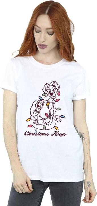Immagine prodotto Disney Lady And The Trump Christmas Hugs Maglietta Ampia Donna (XXL)