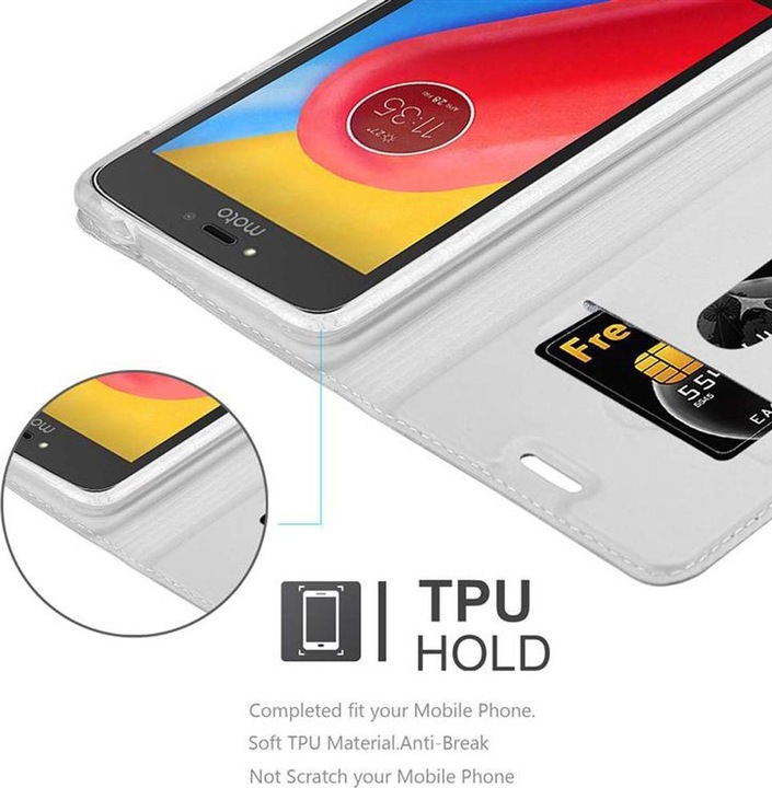 Actual product image Cadorabo Book Classy Style Cover (Motorola Moto C)