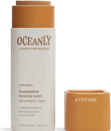 Actual product image Attitude Oceanly Plastic-Free Light Coverage Foundation Stick with Titanium Dioxide