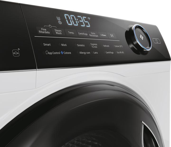 Actual product image Haier I-Pro Series 5 HW100-B14959U1 front loading washing machine 10 kg 1400 rpm White (10 kg, Left)