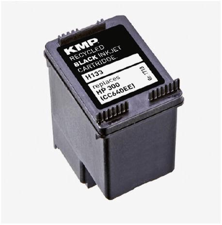 Produktbild KMP H133 Tintenpatrone kompatibel mit HP CC 640 EE (BK)