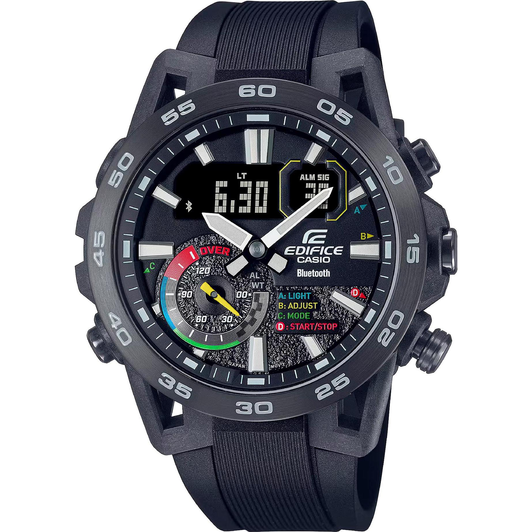 Casio Nero Orologio Da Polso, Ecb-40Mp-1Aef, (Orologio Sportivo, 48 Mm)