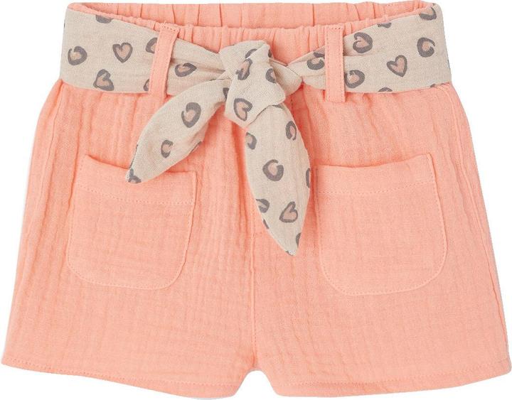 Image du produit Vertbaudet Shorts mit gemustertem Gürtel Mädchen Baby (86)
