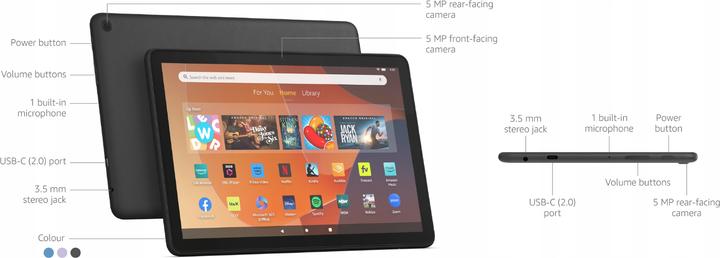 Image du produit Amazon Fire HD 10 (2023) 32 Go Wifi avec publicité Lilas Nouveau (32 Go)