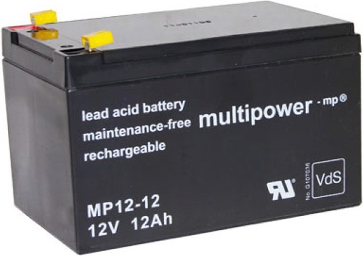 Actual product image Multipower Battery MP12-12 (12 V, 12 Ah)