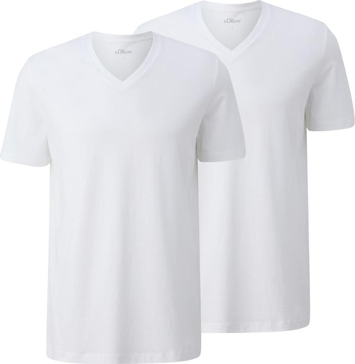Produktbild S.Oliver T-Shirt Basic-T-Shirt aus Baumwolle im 2er-Pack (3XL)