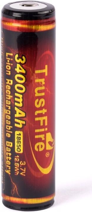 Actual product image Trustfire Akku 18650 3400mAh, PCB geschützt (Flame) (1 pcs., 18650, 3400 mAh)
