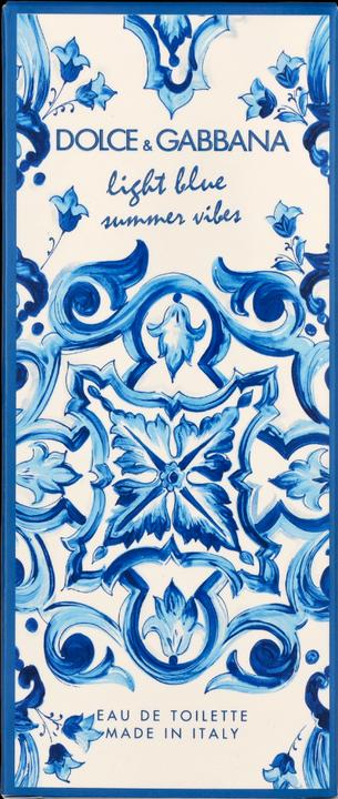 Actual product image Dolce & Gabbana Light Blue Summer Vibes (Eau de toilette, 100 ml)
